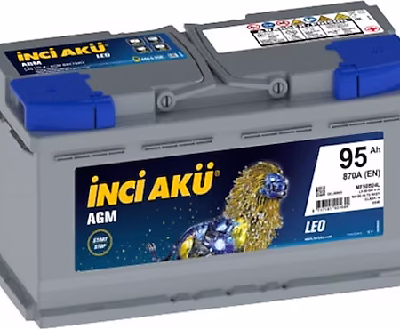 İnci Akü 12V 95Ah AGM Start-Stop Sağ (+)