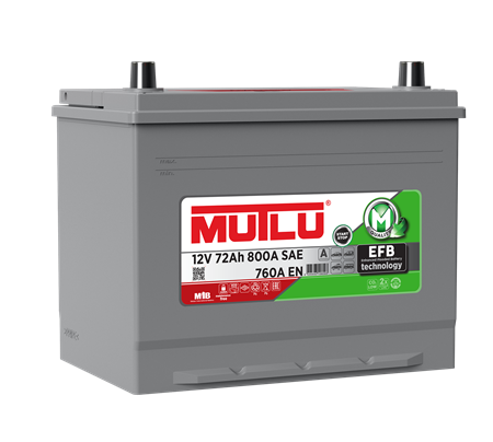 Mutlu Akü 12V 65Ah 550A SFB Asya Tipi