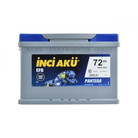 İnci Akü 12V 72Ah EFB MAXTREMA Start-Stop Sağ (+)