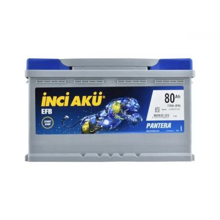 İnci Akü 12V 80Ah AGM Start-Stop Sağ (+)